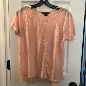 Armani Exchange light coral pink top. Size Small.